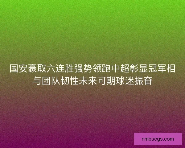 国安豪取六连胜强势领跑中超彰显冠军相与团队韧性未来可期球迷振奋